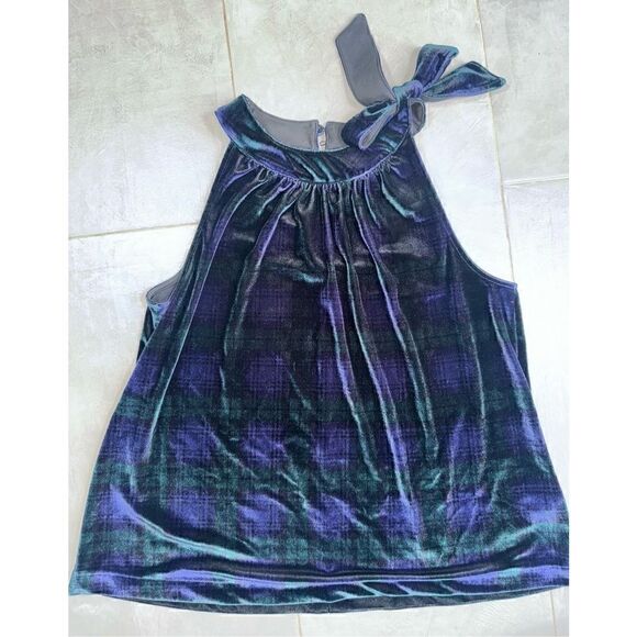 Vineyard Vines velvet plaid top Small - Picture 3 of 7